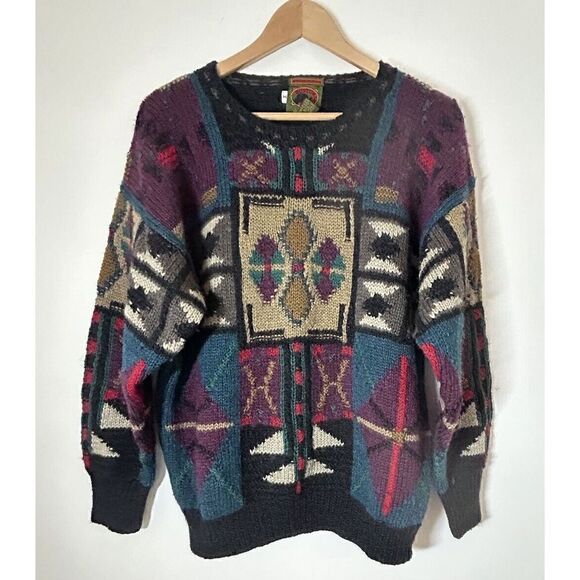 Boston Traders Limited Edition Hand Knitted Wool Men’s Medium Vintage Sweater - Picture 1 of 4